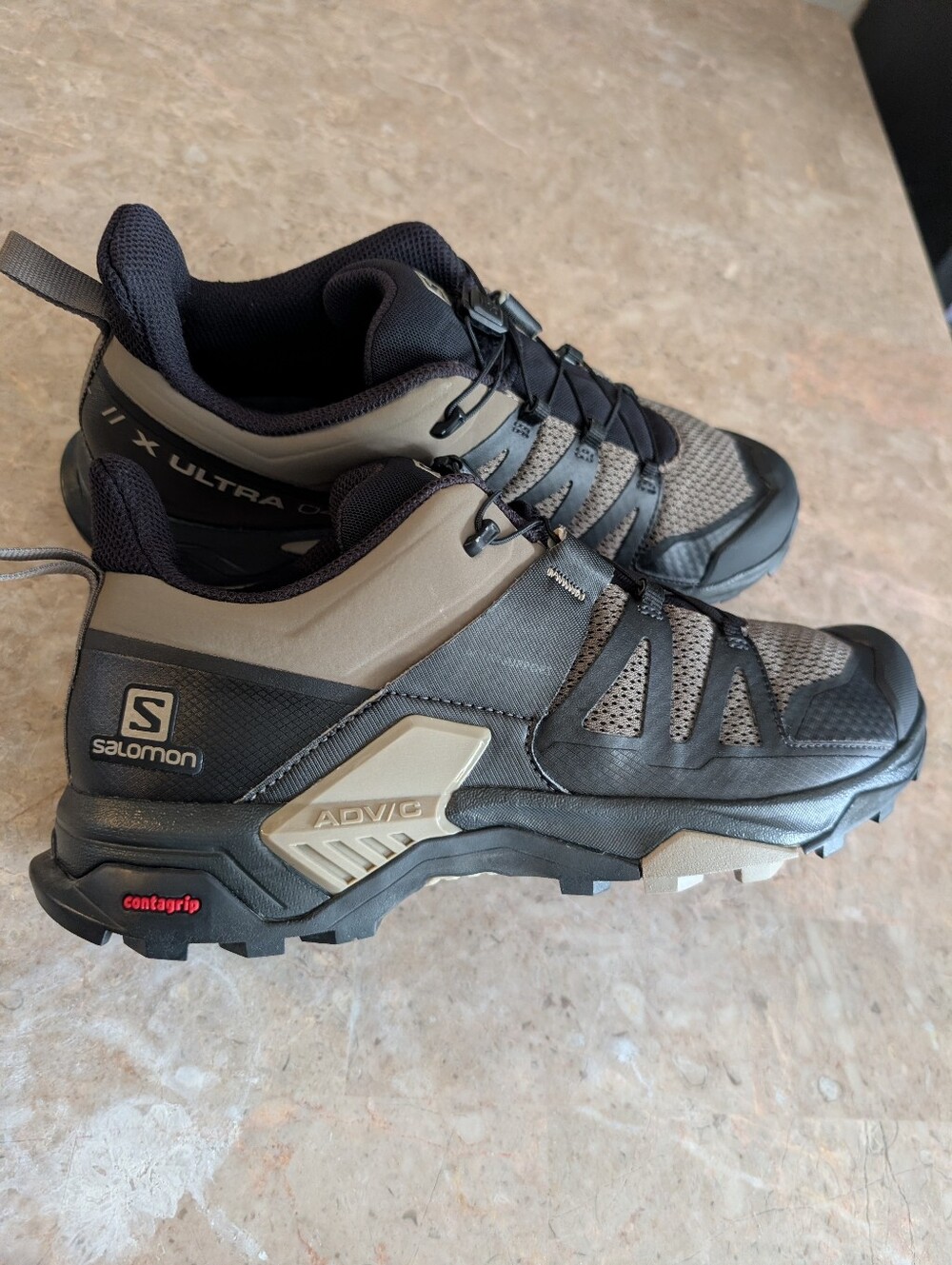 Salomon X Ultra 4 Low Bungee Cord Black Low Hiking Shoes #413859 Men's Size 11 - Picture 8 of 14